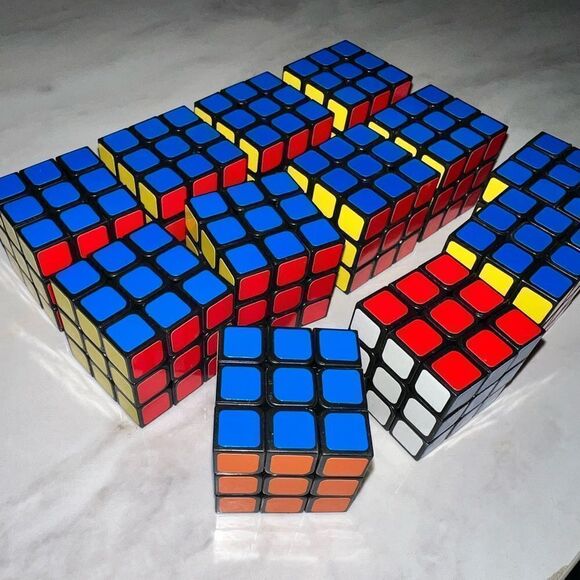 Set of 12 Rubiks cubes minis - great for party favors gifts - speed cube puzzles - Picture 3 of 4